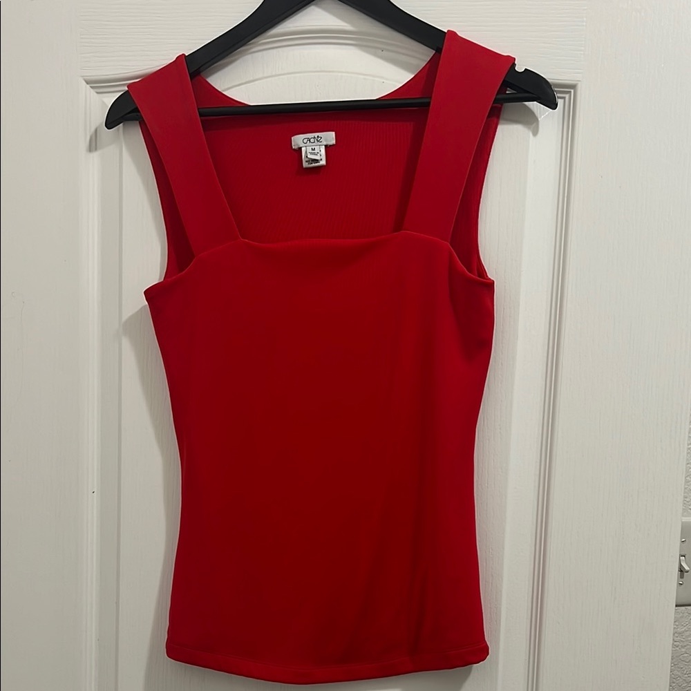 Cache beautiful red tank top size M excellent condition